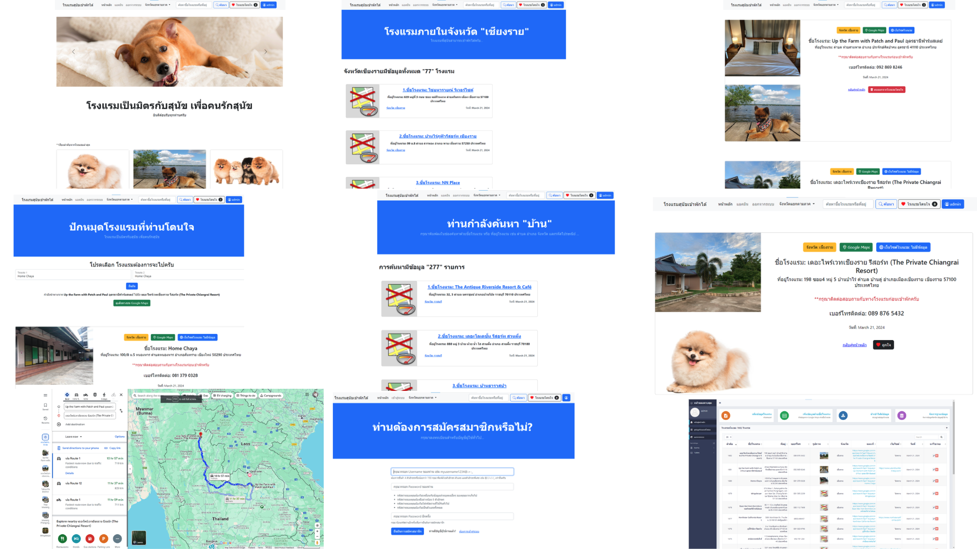 Dog-friendly Hotel Search Web Application Development